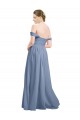 Soft Chiffon A-Line Sleeveless Dusty Blue Formal Dress / Bridesmaid Dress Cairns
