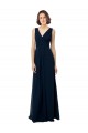 Chiffon A-Line Long Sleeveless V-Back Bridal Party Dress Cairns