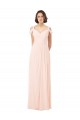 Chiffon A-Line Long Sleeveless Pink Keyhole Back Bridesmaid Dress / Evening Dress Cairns
