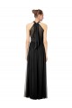 Soft Chiffon A-Line Long Sleeveless Hunter Keyhole Back Bridesmaid Dress Cairns