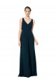 Soft Chiffon A-Line Long Sleeveless Midnight Green Bridesmaid Dress Cairns