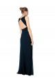 Soft Chiffon A-Line Long Sleeveless Midnight Green Bridesmaid Dress Cairns