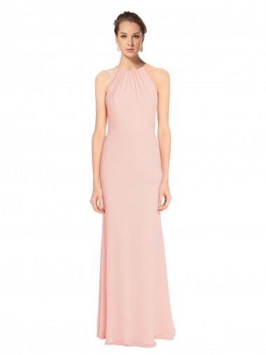Chiffon Long A-Line Sleeveless Bridesmaid Dress Cairns