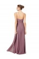 Soft Chiffon A-Line Long Sleeveless Open Back Bridesmaid Gowns Cairns