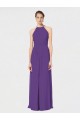 Soft Chiffon Long Sleeveless Criss Cross Back Bridesmaid Dress Cairns