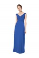 Soft Chiffon A-Line Long Sleeveless Off the Shoulder Open Back Bridesmaid Dresses Cairns