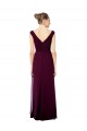 Soft Chiffon A-Line Long Sleeveless Off the Shoulder Open Back Bridesmaid Dresses Cairns