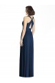 Chiffon A-Line Long Floor Length Sleeveless Dark Navy Bridesmaid Dresses Cairns