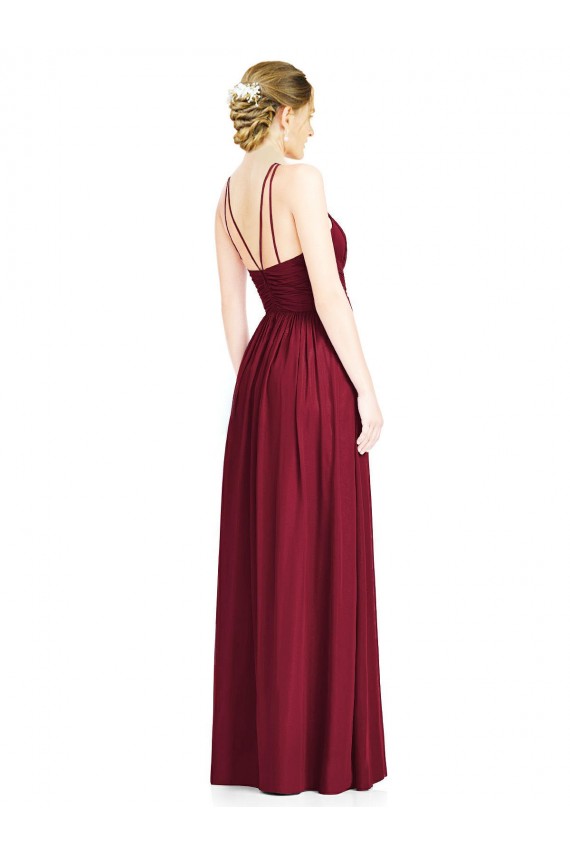 Chiffon A-Line Long Sleeveless Open Back Formal Dress / Bridesmaid Dress Cairns