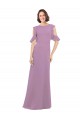 Soft Chiffon A-Line Long Cold Shoulder Criss Cross Back Bridesmaid Dresses Cairns