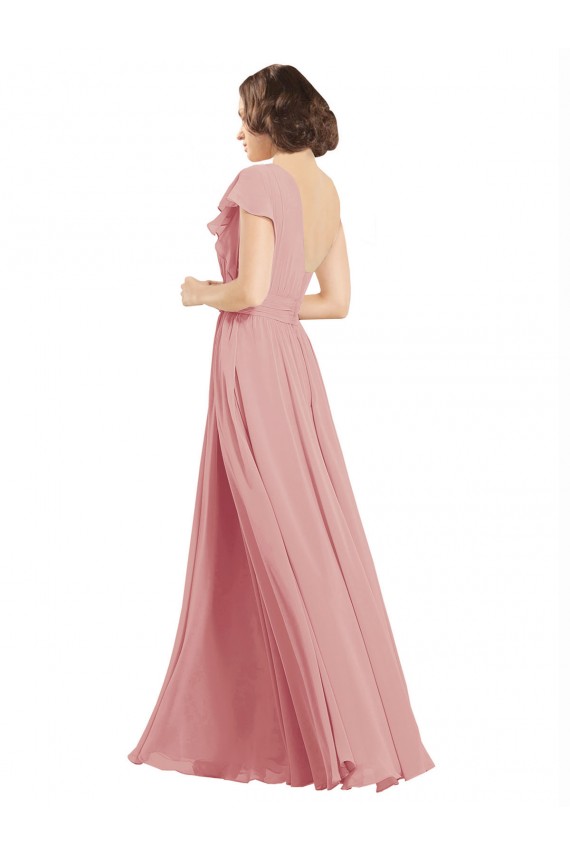 Chiffon A-Line Sleeveless Bliss Pink Bridesmaid Dress / Evening Dress Cairns