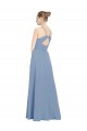 Soft Chiffon A-Line Long Sleeveless V-Back Evening Dress / Bridesmaid Dress Cairns