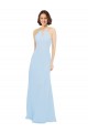 Soft Chiffon A-Line Long Sleeveless Wedding Party Dress Cairns
