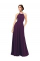 Chiffon A-Line Sleeveless Grape Bridesmaid Dress / Evening Dress Cairns