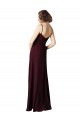Soft Chiffon A-Line Sleeveless Burgundy Gold Bridesmaid Gown Cairns