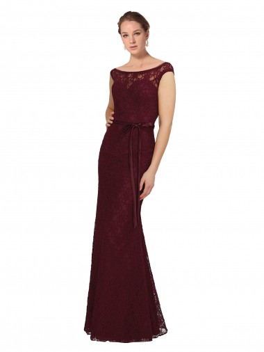 Soft Chiffon Sheath Long Cap Sleeves Bridesmaid Dress Cairns