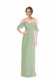 Soft Chiffon A-Line Long Sleeveless Low Back Formal Dress / Bridesmaid Dress Cairns