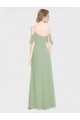 Soft Chiffon A-Line Long Sleeveless Low Back Formal Dress / Bridesmaid Dress Cairns