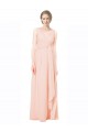 Chiffon A-Line Long Sleeveless V-Back Wedding Party Dress Cairns