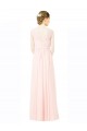 Soft Chiffon A-Line Long Sleeveless V-Back Bridesmaid Dress Cairns
