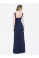 Soft Chiffon A-Line Long Sleeveless Low Back Evening Gowns / Bridesmaid Dress Cairns