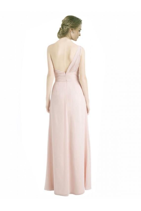 Soft Chiffon A-Line Long Sleeveless Red Bridesmaid Dress Cairns