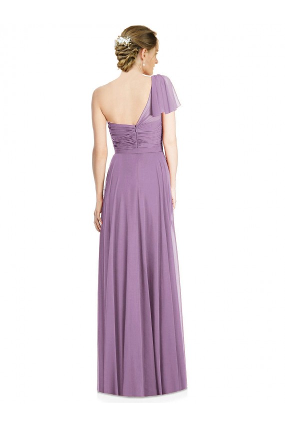 Soft Chiffon A-Line Long Flutter Sleeves Open Back Formal Dress / Bridesmaid Dress Cairns