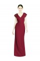 Soft Chiffon Trumpet Long Sleeveless V-Back Bridesmaid Dress Cairns