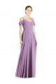 Soft Chiffon A-Line Long Sleeveless Off the Shoulder Open Back Evening Dresses Cairns