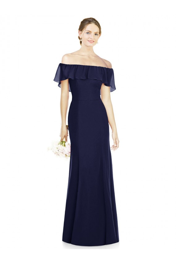 Luxe Chiffon Trumpet Long Sleeveless Bridesmaid Dress Cairns