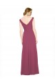 Soft Chiffon A-Line Long Sleeveless Mauve Taupe Bridesmaid Dress Cairns