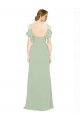 Lxue Chiffon A-Line Long Sleeveless Low Back Bridesmaid Dress Cairns