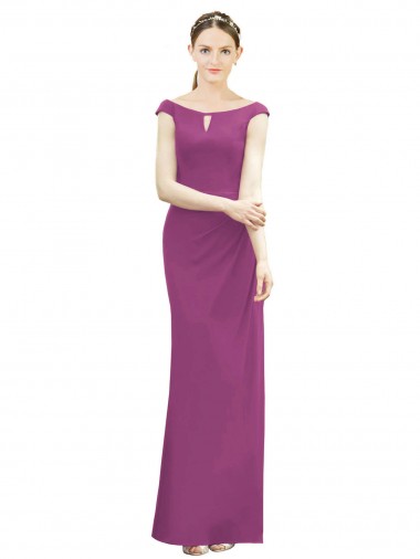 Soft Chiffon Mermaid Long Sleeveless Bridesmaid Dress Cairns