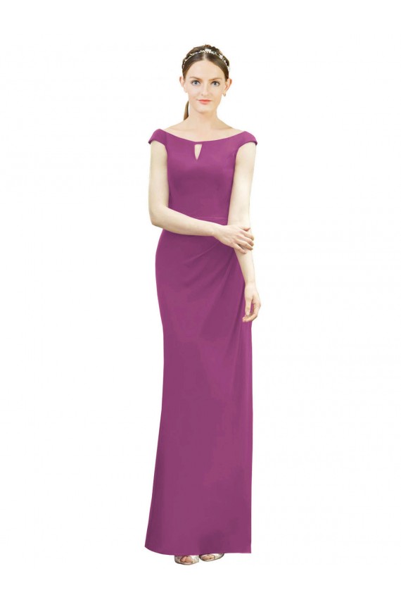 Soft Chiffon Mermaid Long Sleeveless Bridesmaid Dress Cairns