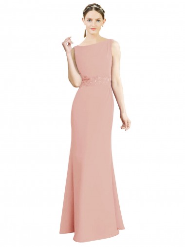 Luxe Chiffon Mermaid Long Sleeveless Bridesmaid Dress Cairns
