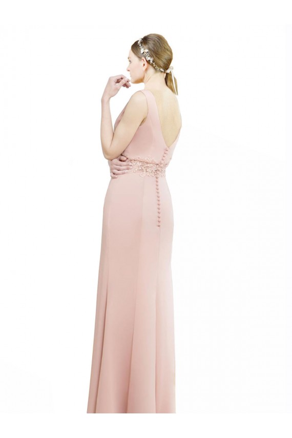Luxe Chiffon Mermaid Long Sleeveless Bridesmaid Dress Cairns