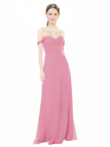 Soft Chiffon A-Line Long Cap Sleeves Formal Dress / Bridesmaid Dress Cairns