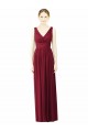 Soft Chiffon A-Line Long Sleeveless V-Back Bridesmaid Dress / Formal Dress Cairns