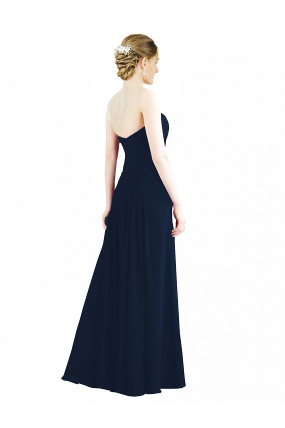 Soft Chiffon A-Line Long Sleeveless Smoke Green Bridesmaid Gowns Cairns
