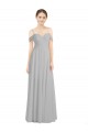 Lxue Chiffon A-Line Sleeveless Silver Bridesmaid Dress Cairns