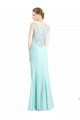 Soft Chiffon & Lace Mermaid Long Sleeveless Bridesmaid Dress Cairns
