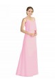 Soft Chiffon A-Line Long Sleeveless Spaghetti Straps Open Back Bridesmaid Dresses Cairns