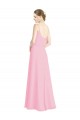 Soft Chiffon A-Line Long Sleeveless Spaghetti Straps Open Back Bridesmaid Dresses Cairns