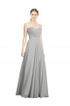 Soft Chiffon A-Line Long Sleeveless Open Back Bridesmaid Dresses Cairns