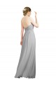 Soft Chiffon A-Line Long Sleeveless Open Back Bridesmaid Dresses Cairns