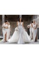 Soft Chiffon A-Line Long Sleeveless Low Back Bridesmaid Dress Cairns