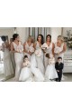 Soft Chiffon A-Line Long Sleeveless Low Back Bridesmaid Dress Cairns