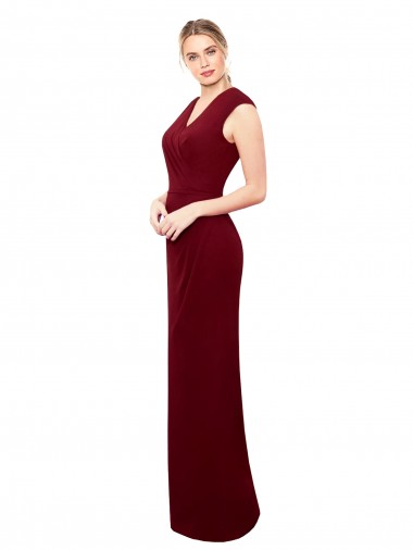 Soft Chiffon Mermaid Long Sleeveless Keyhole Back Prom Dress / Bridesmaid Dress Cairns