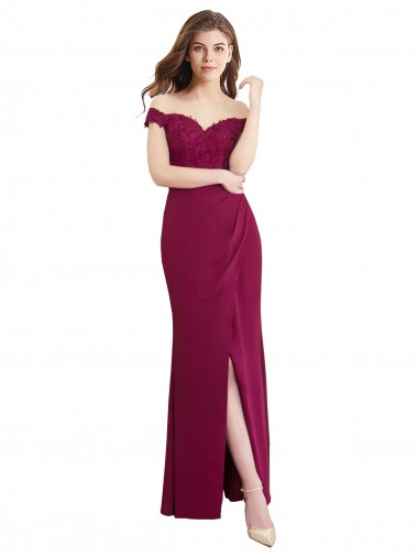 Soft Chiffon & Lace Mermaid Long Sleeveless Bridesmaid Dress / Formal Dress Cairns