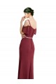 Soft Chiffon Long Cold Shoulder Low Back Bridesmaid Dress Cairns